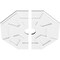 Ekena Millwork Logan Architectural Grade PVC Contemporary Ceiling Medallion, Two Piece, 20"OD x 3"ID x 7"C x 1"P CMP20LG2-03000 - alternate 4